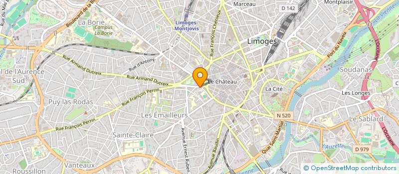 localisation de l'entreprise COPROPRIETE ARENES VALLET  LIMOGES