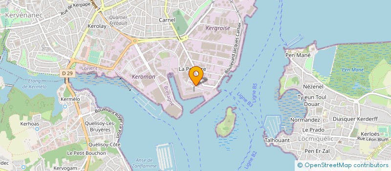 localisation de l'entreprise COPROPRIETE ARMT VIRGINIE  LORIENT