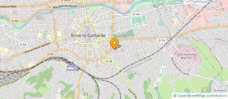 localisation de l'entreprise COPROPRIETE ARSONVAL  BRIVE-LA-GAILLARDE