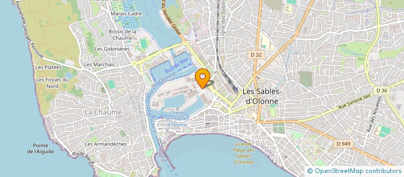 localisation de l'entreprise COPROPRIETE ARUNDEL à LES SABLES D'OLONNE