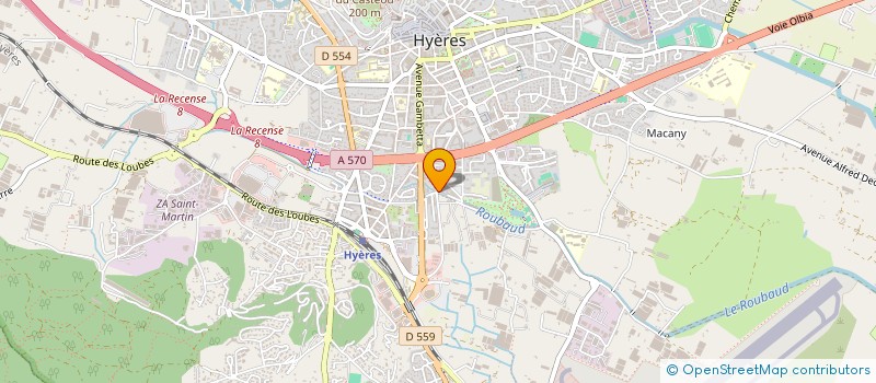 localisation de l'entreprise COPROPRIETE ASFUL FONTANGE à HYERES