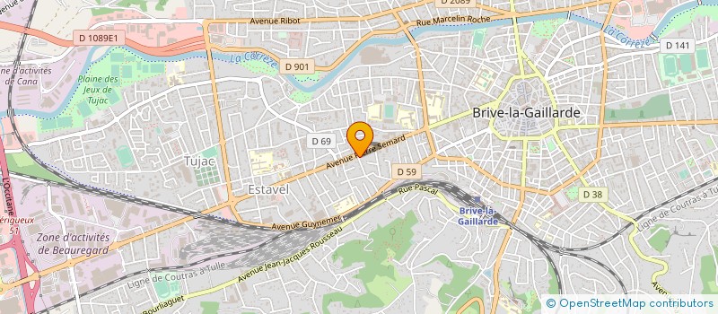 localisation de l'entreprise COPROPRIETE AUDEGUIL  BRIVE-LA-GAILLARDE