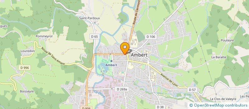 localisation de l'entreprise COPROPRIETE AV FOCH  AMBERT