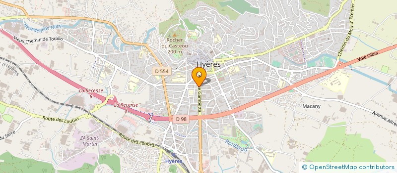 localisation de l'entreprise COPROPRIETE AVENUE GAMBETTA NO 40 à HYERES