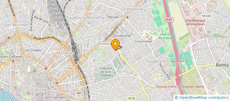 localisation de l'entreprise COPROPRIETE BALCONS DE JOLIMONT à TOULOUSE