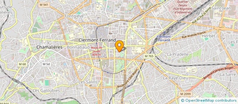 localisation de l'entreprise COPROPRIETE BARDOUX  CLERMONT-FERRAND