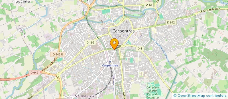 localisation de l'entreprise COPROPRIETE BARON à CARPENTRAS