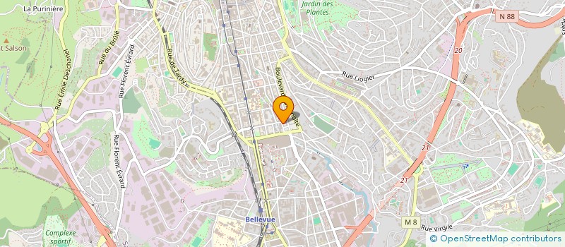 localisation de l'entreprise COPROPRIETE BASSE DES RIVES  SAINT-ETIENNE