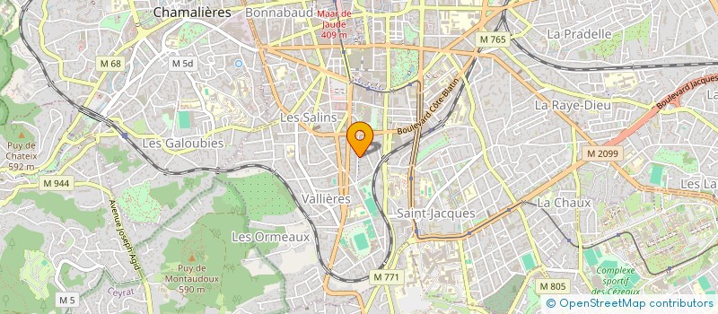 localisation de l'entreprise COPROPRIETE BD GIROD  CLERMONT-FERRAND