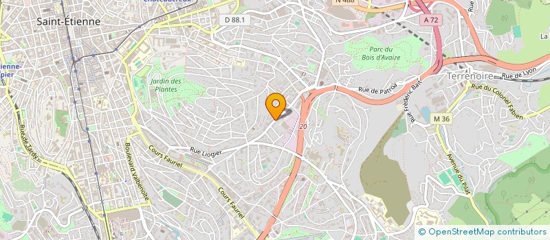 localisation de l'entreprise COPROPRIETE BEAULIEU  SAINT-ETIENNE