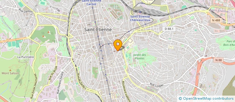 localisation de l'entreprise COPROPRIETE BELLEVILLE  SAINT-ETIENNE