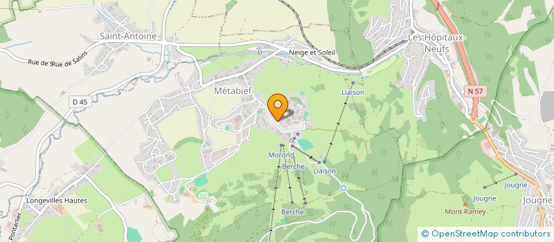 localisation de l'entreprise COPROPRIETE BELLEVUE  METABIEF