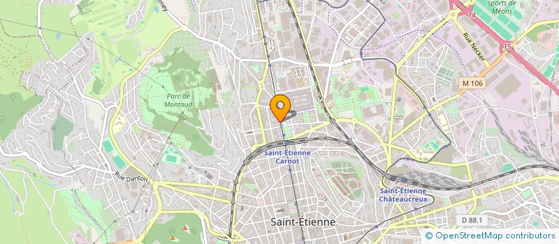 localisation de l'entreprise COPROPRIETE BERGSON  SAINT-ETIENNE