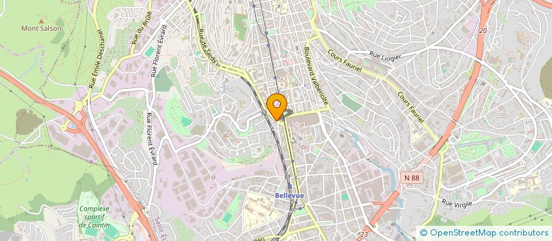 localisation de l'entreprise COPROPRIETE BIZILLON  SAINT-ETIENNE