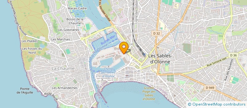 localisation de l'entreprise COPROPRIETE BLACK PEARL à LES SABLES D'OLONNE