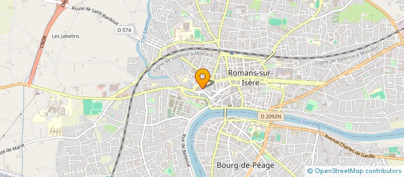 localisation de l'entreprise COPROPRIETE BONNEVAUX  ROMANS-SUR-ISERE