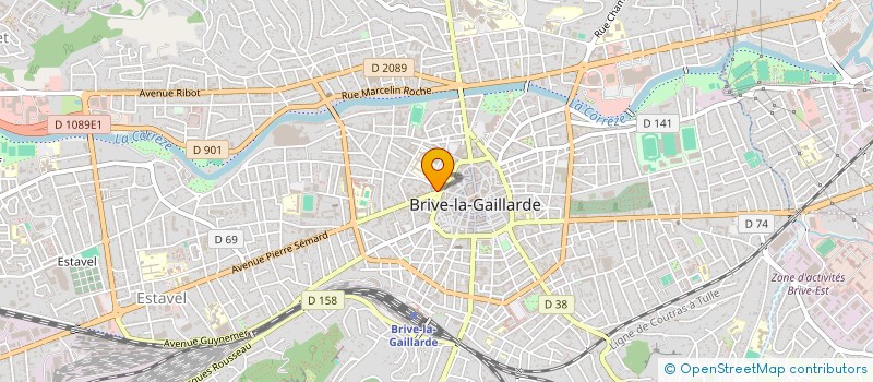 localisation de l'entreprise COPROPRIETE BORDEAUX AQUIT  BRIVE-LA-GAILLARDE