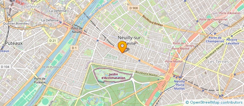 localisation de l'entreprise COPROPRIETE BOUGAL 1 à NEUILLY-SUR-SEINE