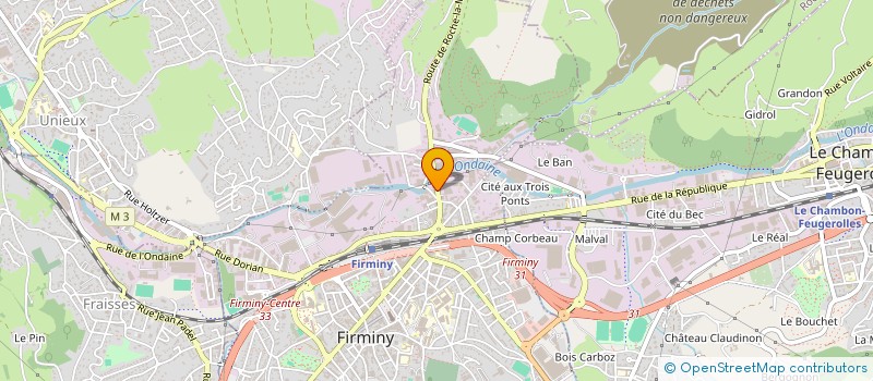 localisation de l'entreprise COPROPRIETE BOURBON  FIRMINY