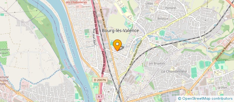 localisation de l'entreprise COPROPRIETE BOURGALINE  BOURG-LES-VALENCE