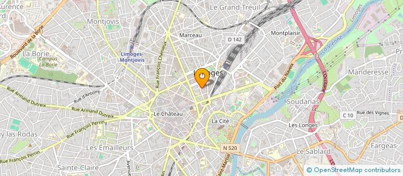 localisation de l'entreprise COPROPRIETE BRETTES N 14 à LIMOGES