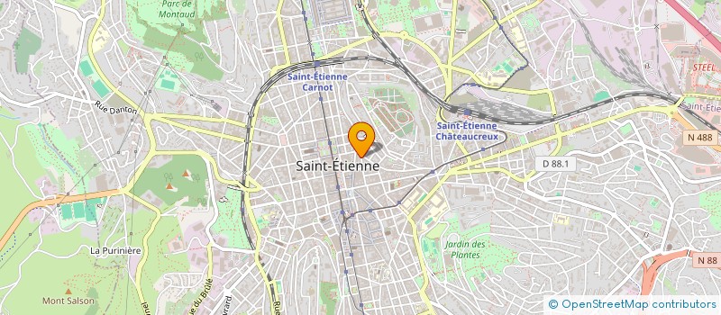 localisation de l'entreprise COPROPRIETE BROSSARD  SAINT-ETIENNE