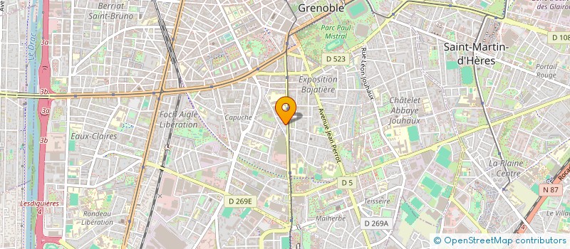 localisation de l'entreprise COPROPRIETE BUREAUX SAINT HUBERT  GRENOBLE