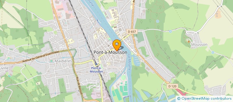 localisation de l'entreprise COPROPRIETE CABARET DUMORTIER  PONT A MOUSSON