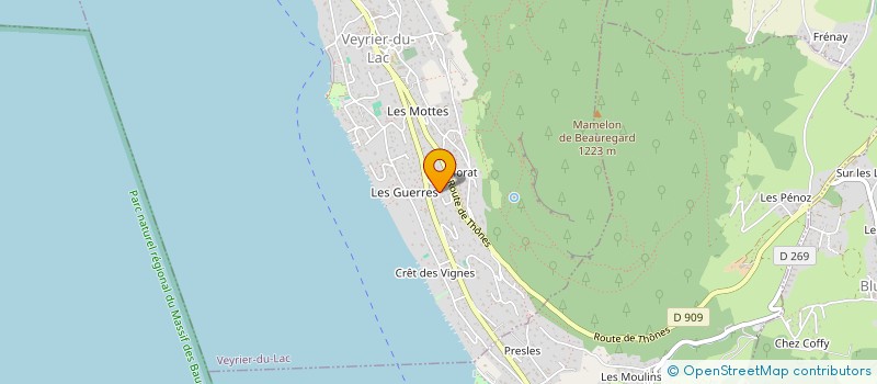 localisation de l'entreprise COPROPRIETE CAP EMERAUDE  VEYRIER-DU-LAC