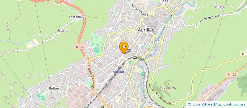 localisation de l'entreprise COPROPRIETE CAPITAINE à AURILLAC