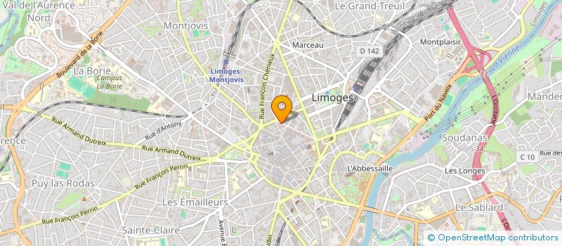 localisation de l'entreprise COPROPRIETE CARNOT à LIMOGES