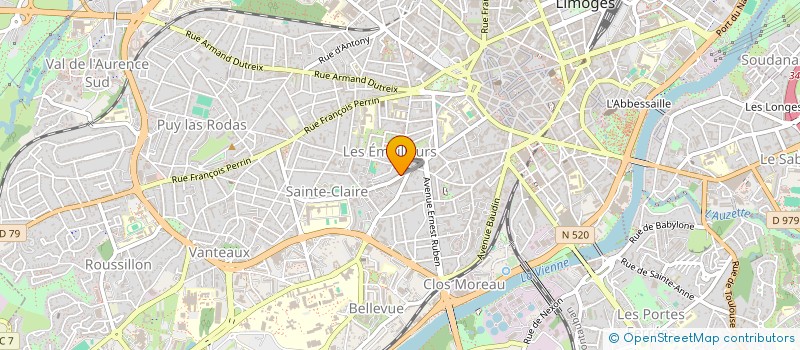 localisation de l'entreprise COPROPRIETE CARROUSEL à LIMOGES