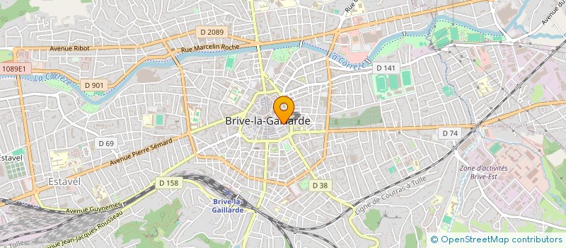 localisation de l'entreprise COPROPRIETE CASTEL ST JEAN  BRIVE-LA-GAILLARDE