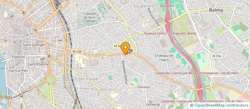 localisation de l'entreprise COPROPRIETE CASTRES  TOULOUSE