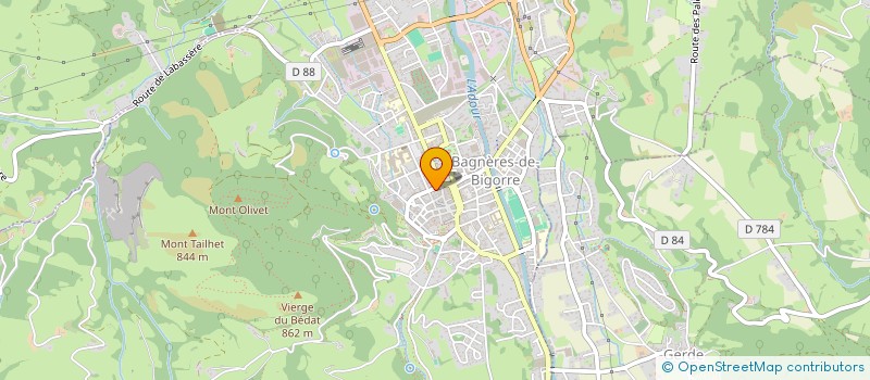 localisation de l'entreprise COPROPRIETE CAYRAN  BAGNERES-DE-BIGORRE