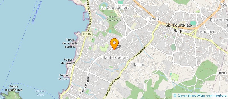 localisation de l'entreprise COPROPRIETE CECILIA à SIX-FOURS-LES-PLAGES