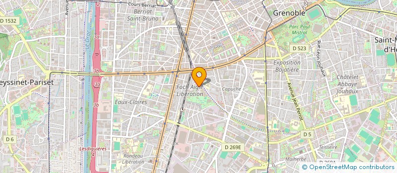 localisation de l'entreprise COPROPRIETE CELIBATAIRES 11  GRENOBLE