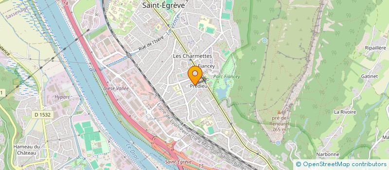 localisation de l'entreprise COPROPRIETE CENTRE COMMERCIAL  SAINT-EGREVE