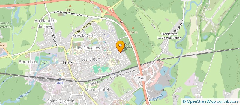 localisation de l'entreprise COPROPRIETE CENTRE COMMERCIAL MORTARD  LURE