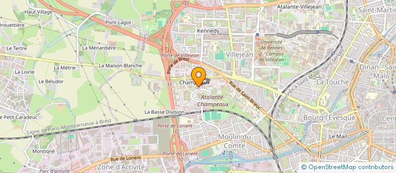 localisation de l'entreprise COPROPRIETE CENTRE D INGENIERIE CULINAIRE  RENNES