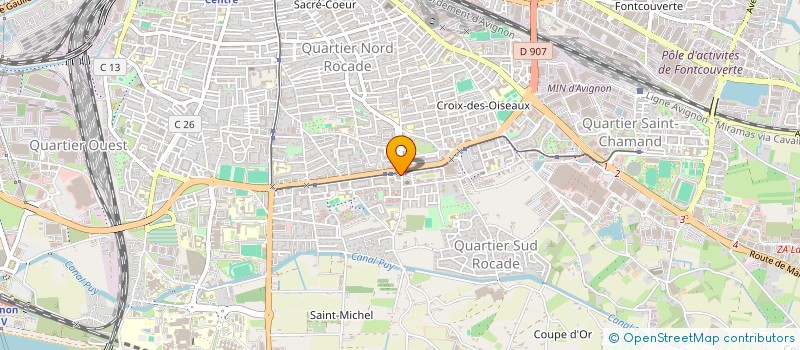 localisation de l'entreprise COPROPRIETE CENTRE DES PRES  AVIGNON