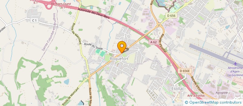 localisation de l'entreprise COPROPRIETE CENTRE MEDICAL DU VILLAGE  ROQUEFORT