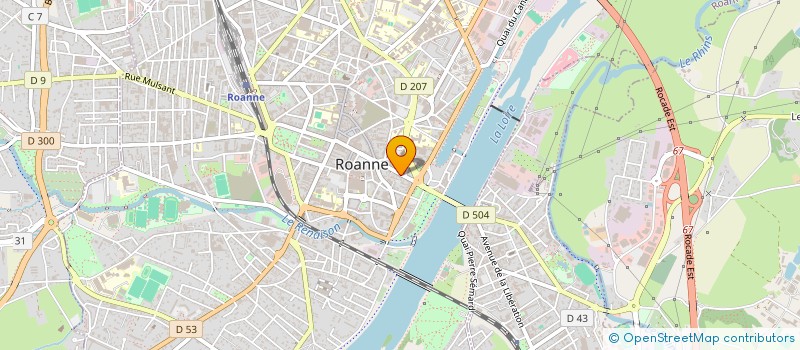 localisation de l'entreprise COPROPRIETE CHABRIER  ROANNE