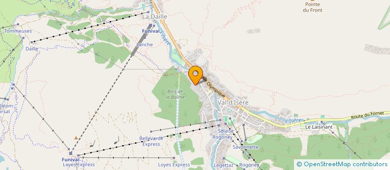 localisation de l'entreprise COPROPRIETE CHALET AMANTE  VAL D'ISERE