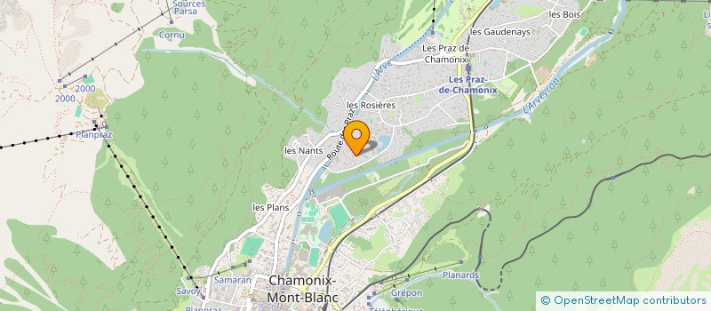 localisation de l'entreprise COPROPRIETE CHAMPRAZ DEUX  CHAMONIX-MONT-BLANC