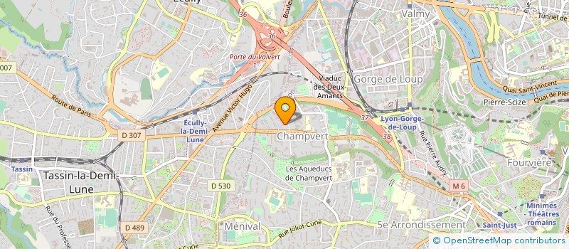 localisation de l'entreprise COPROPRIETE CHAMPVERT  LYON