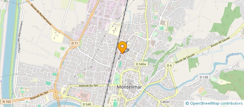 localisation de l'entreprise COPROPRIETE CHANTEROSE  MONTELIMAR