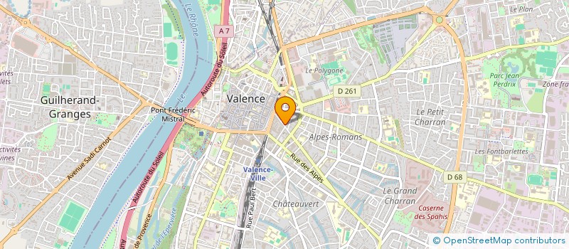 localisation de l'entreprise COPROPRIETE CHANTILLY  VALENCE