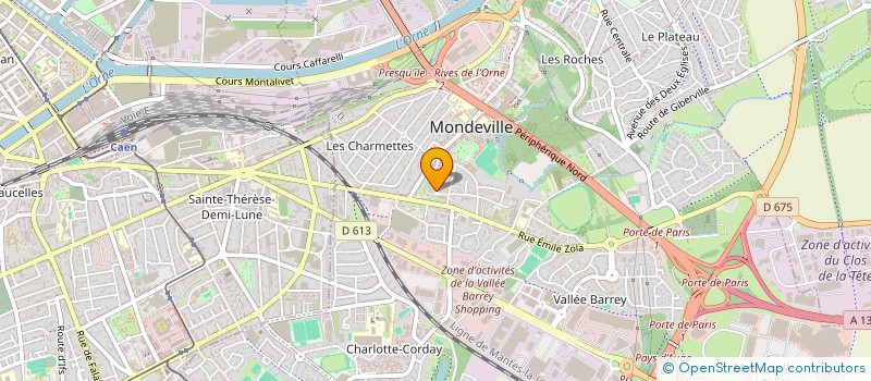 localisation de l'entreprise COPROPRIETE CHAPRON  MONDEVILLE