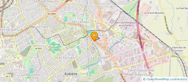 localisation de l'entreprise COPROPRIETE CHARADE  AUBIERE